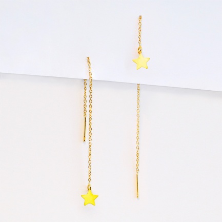FARMA BIJOUX Обеци звезди 80 mm