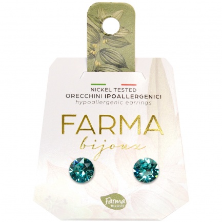 FARMA BIJOUX Обици Xirius тюркоазено 7,15 mm ВЕ 66C35