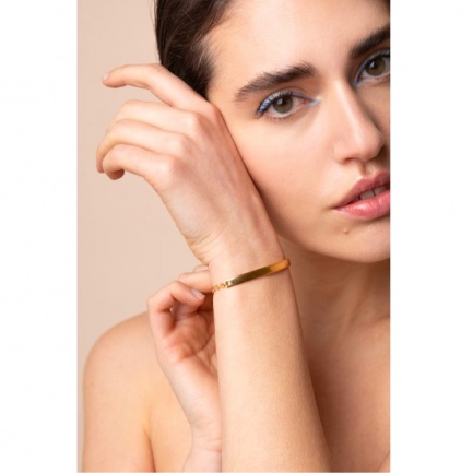 FARMA BIJOUX Полутвърда златна гривна 16/19 cm