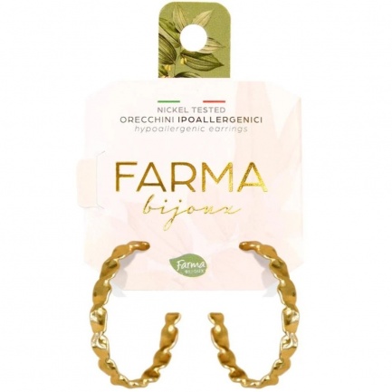 FARMA BIJOUX Спираловидни златни обици 20 mm 18К CG906- 20M