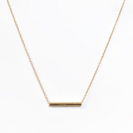 FARMA BIJOUX Златно цилиндрично колие Glamour Collection 40/45 cm