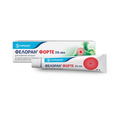 Фелоран Форте гел 5% 40 g Sopharma