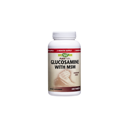 Flexmax™ Glucosamine with MSM/ Глюкозамин Сулфат & MСM 925 mg x 240 таблетки Nature’s Way
