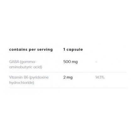 GABA 500 mg + Vitamin B6 x 120 капсули
