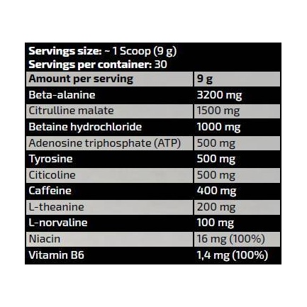 Gold Line / Full Blown Energizer Pre-Workout / Sample / 0.09 gr.