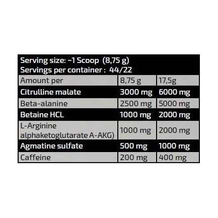 Gold Line / Maryland Muscle Machine / Pre-Workout Sample / 0.017 kg.