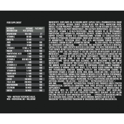 GRASSBERG Multivits & Minerals / 90 Caps
