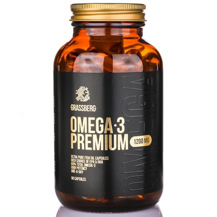 GRASSBERG Omega-3 Premium 1200mg - Омега | 90 sgels
