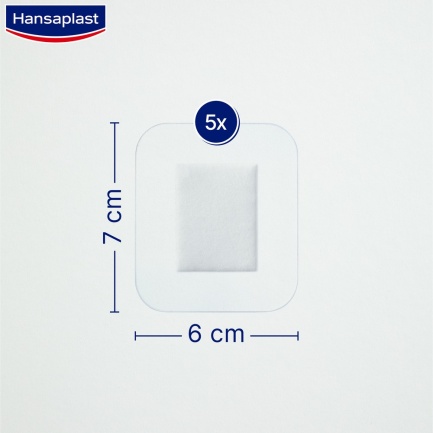 Hansaplast Aqua Protect пластири XL 6 cm х7 cm х5 броя