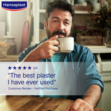 Hansaplast Пластир Втора кожа 19 х60 mm х10 броя