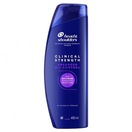 Head & Shoulders Clinical Strength Advanced Oil Control Шампоан за упорит пърхот и себореен дерматит 400 ml