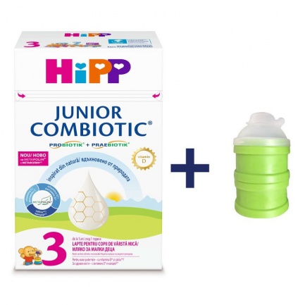 Hipp 2097 JUNIOR Combiotic 3 Mляко за малки деца 500 g + контейнер за мляко