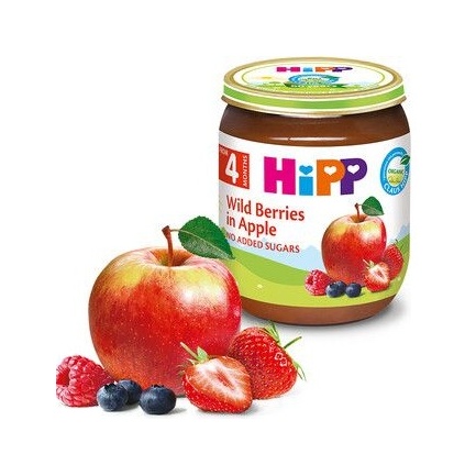 Hipp 4203 Био Пюре горски плодове с ябълка 125 гр.