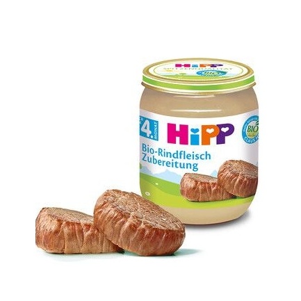Hipp 6010 Био Пюре от телешко месо 125 гр.