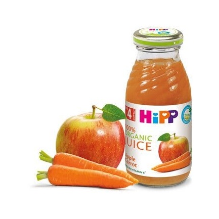 Hipp 8040 Био Сок от ябълки и моркови 200 ml