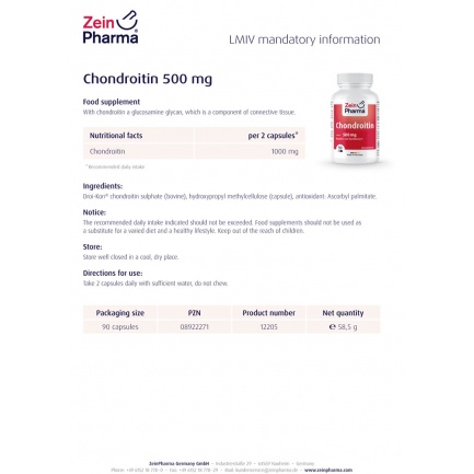 ХОНДРОИТИН / CHONDROITIN – ZeinPharma (90 капс)