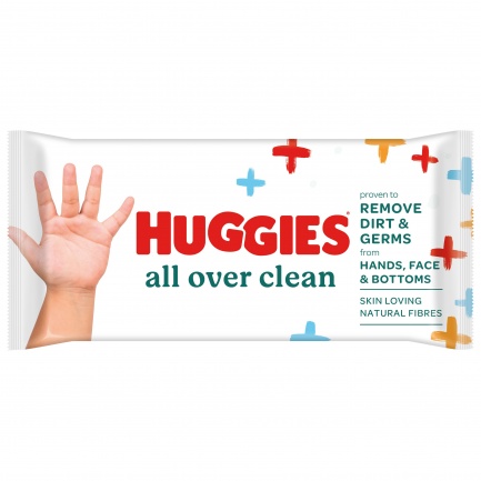 Huggies AllOverClean Влажни Кърпи х56 броя