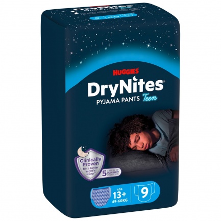 Huggies DryNites Гащи-пижама 13+г (48-60 kg) х10 броя СИН