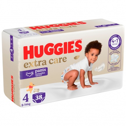 Huggies ExtraCare Гащи 4 (9-14кг) х38 броя