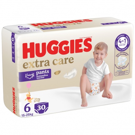 Huggies ExtraCare Гащи 6 (15-25кг) х30 броя