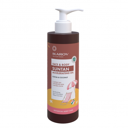 Ikarov Натурално масло за бързо почерняване с какао и кокос 200 ml