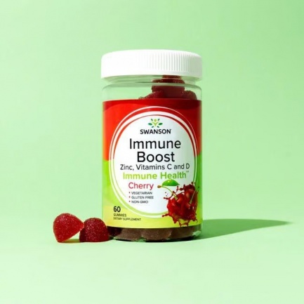 Immune Boost Gummies with Acerola, Zinc and Vitamin C & D - Cherry