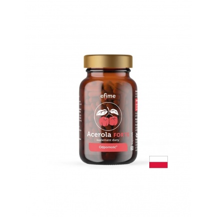 Имунитет - Ацерола ФОРТЕ Efime (натурален източник на Витамин С),500 mg х 60 капсули
