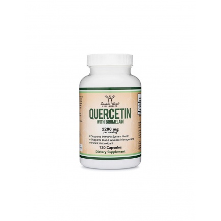 Имунитет - Кверцетин 1000mg + Бромелаин 200mg, 120 капсули Double Wood