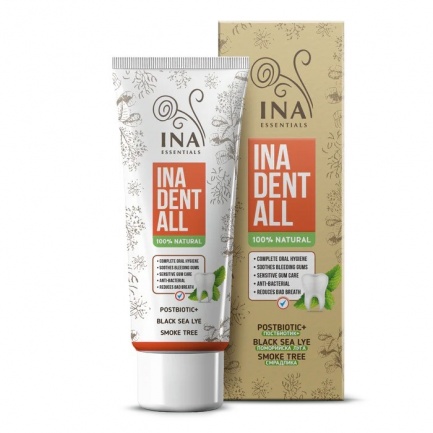 Ina Essentials Ina Dent-All Натурална паста за зъби с Поморийска луга и постбиотик 75 ml