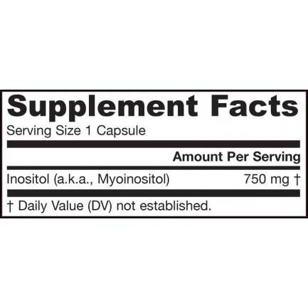 Inositol 750mg. / 100 Caps.