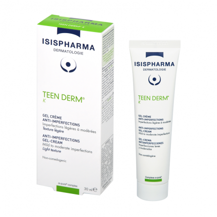 Isispharma Teen Derm K-Concentrate Гел-крем против несъвършенства 30 ml