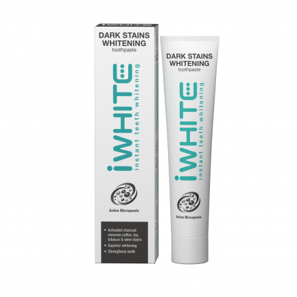 iWhite Instant Избелваща паста за зъби с активен въглен 75 мл