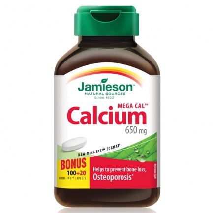 Jamieson Калций 650 mg за кости и стави х120 таблетки