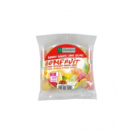 Желирани бонбони с плодов вкус (без захар),100 g
