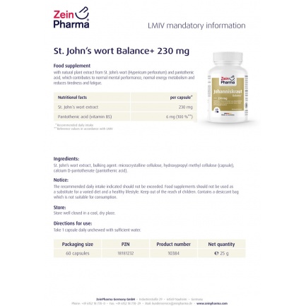 ЖЪЛТ КАНТАРИОН / ST. JOHN’S WORT – ZeinPharma (60 капс)