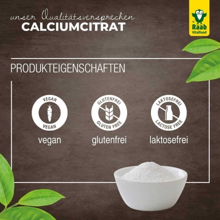 КАЛЦИЙ Цитрат / CALCIUM Citrate – Raab Vitalfood (90 гр)