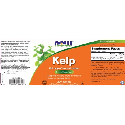 Kelp 150 mcg of Natural Iodine