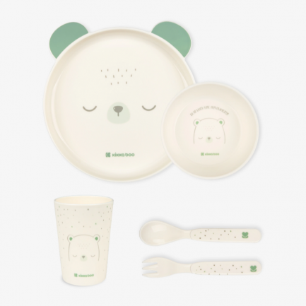 KikkaBoo Сет за хранене Bear with me Mint