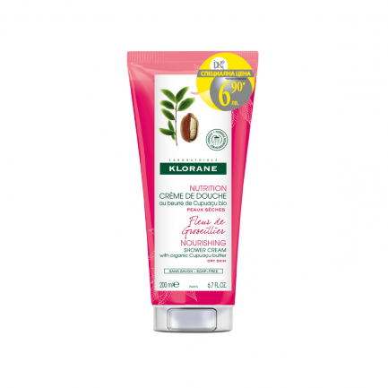 Klorane Крем-душ ПРОМО с цвят от Френско грозде 200 ml