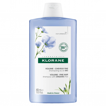 Klorane Шампоан с фибри от лен за фина коса без обем 400 ml