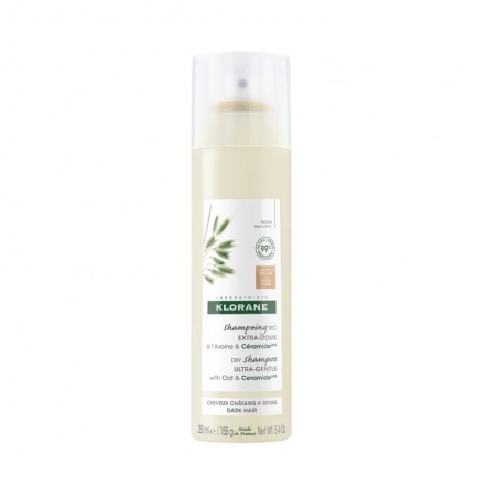 Klorane Сух шампоан за тъмна коса с овес 250 ml