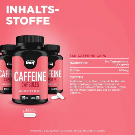 КОФЕИН / CAFFEINE – ESN (120 капс)