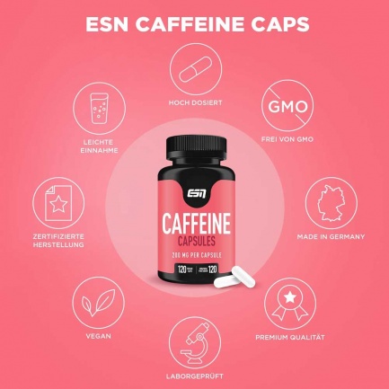 КОФЕИН / CAFFEINE – ESN (120 капс)