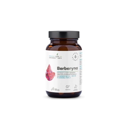 Контрол на кръвната захар и холестерола - Берберин, 490 mg х 60 капсули Aura Herbals