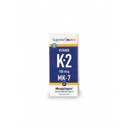Кости и сърдечно-съдова система - Витамин К2 (MK-7),100 µg x 60 сублингвални таблетки