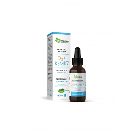 Кости и зъби - Витамин D3 (10 μg/400 IU) и K2 (15 μg),30 ml капки