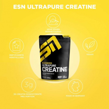 КРЕАТИН Прах / CREATINE Monohydrate Powder - ESN (500 гр)