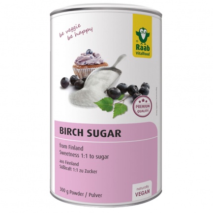 КСИЛИТОЛ – БРЕЗОВА ЗАХАР / BIRCH SUGAR – Raab Vitalfood (300 гр)