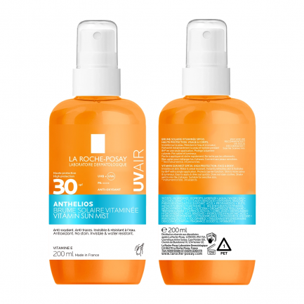 La Roche-Posay Anthelios SPF30 UVAIR Витаминен спрей 200 ml