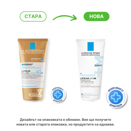 La Roche-Posay Lipikar Baume Light AP+M Лек успокояващ балсам за лице и тяло 200 ml